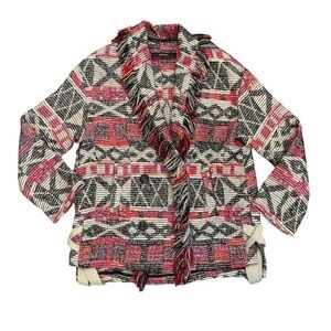 Zara Basic Outerwear Fringe Blazer Jacket